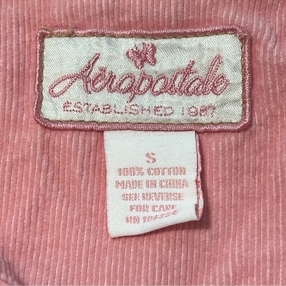 Corduroy Blazer Fitted Jacket 3 Button Closure Pink‎ Small - Picture 6 of 6